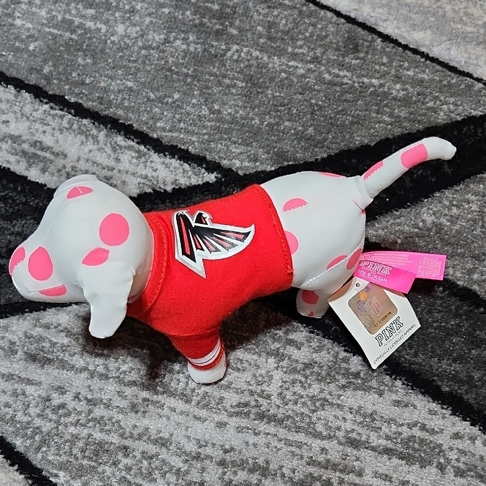 VS PINK RARE ATLANTA FLACONS 1ST-EDITION NFL JERSEY  PLUSH COLLECTIBLE DOG